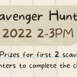 A banner that reads "Teen Nature Scavenger Hunt Saturday, July 16, 2022 from 2-3PM. For ages 13-17, Centralia Library Park. Prizes for first 2 scavenger hunters to complete the challenge." A Black teen looking at a red dragonfly on a bush through a magnifying glass is next to the words.