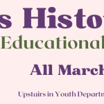 A banner for the Women's History Month Educational Scavenger Hunt. Click the banner for more information.