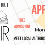 A banner for a Local Author Fair. Click on it for more details.