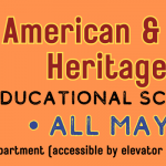 A banner for the Asian American and Pacific Islander Heritage Month Educational Scavenger hunt that everyone can do all May long. Click the banner for more details.