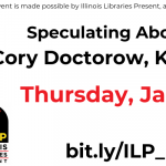 A banner for the upcoming online event, Speculating About Our AI Future with Cory Doctorow, Ken Liu, and Martha Wells. Click the banner for more details.