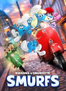 Smurfs (2025) DVD cover.