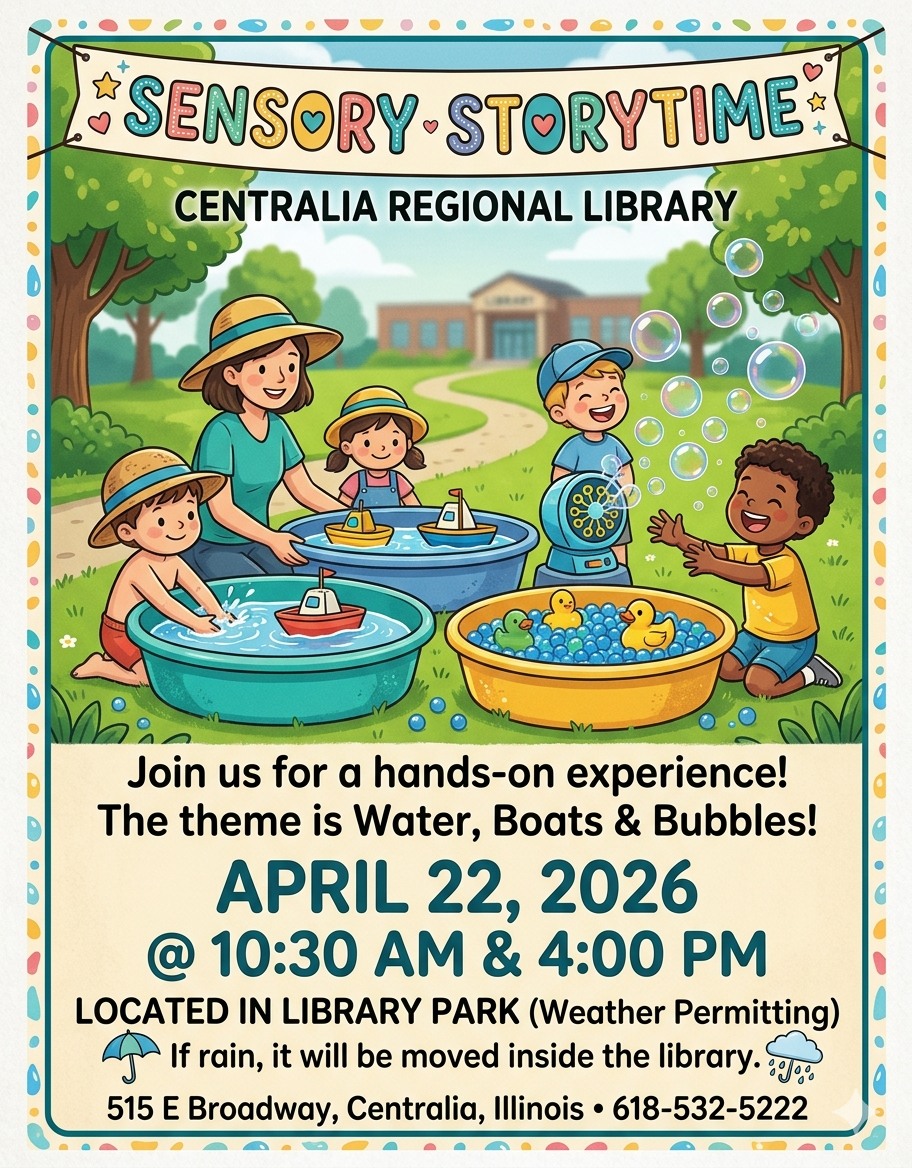 Join us for a hands-on experience with water, boats, and bubbles in the Library Park (in case of rain, we will be indoors).